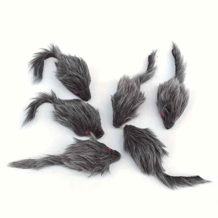 HuntPlay Plush Mouse Cat Toys Set