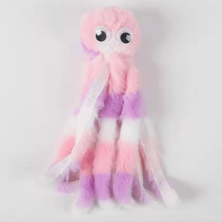 OceanPaws Interactive Octopus Plush Toy for Cats & Small Dogs