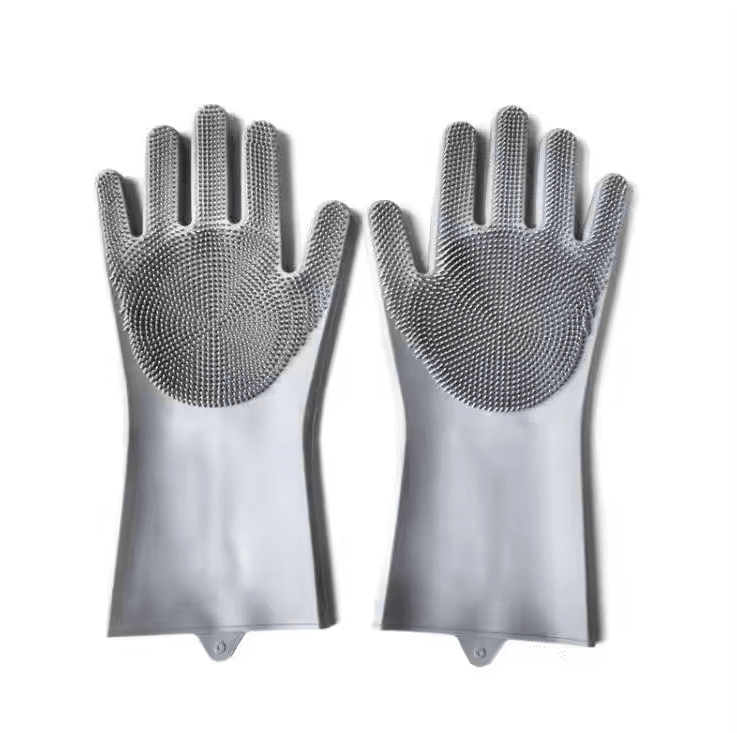 Silicone Pet Bath Grooming Gloves for Dogs & Cats