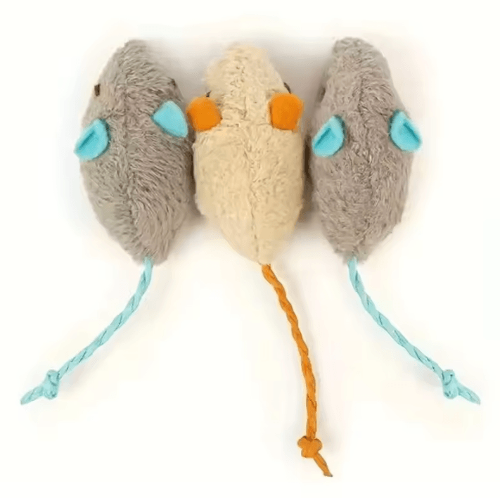 Interactive Plush Rat Cat Toys for Indoor Hunting & Play