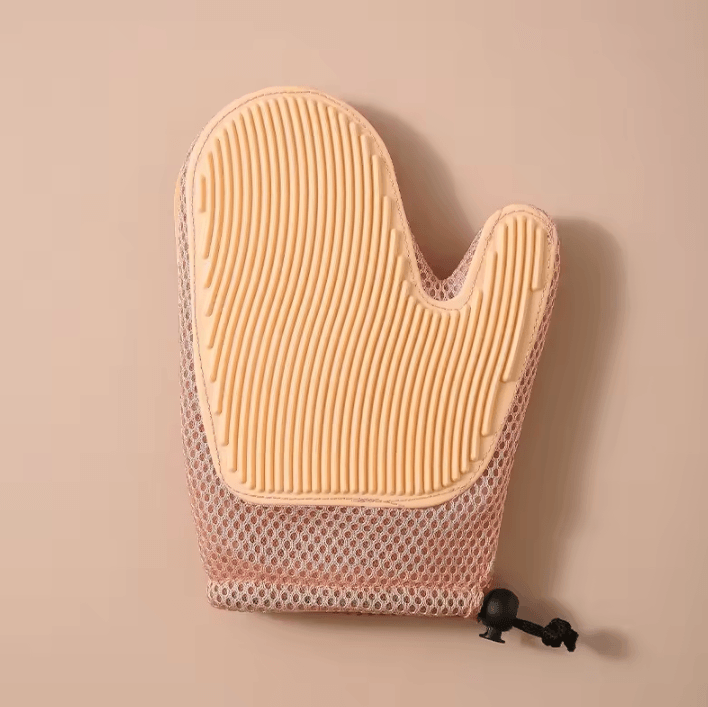 FurEase Double-Sided Pet Grooming Glove & Massage Brush