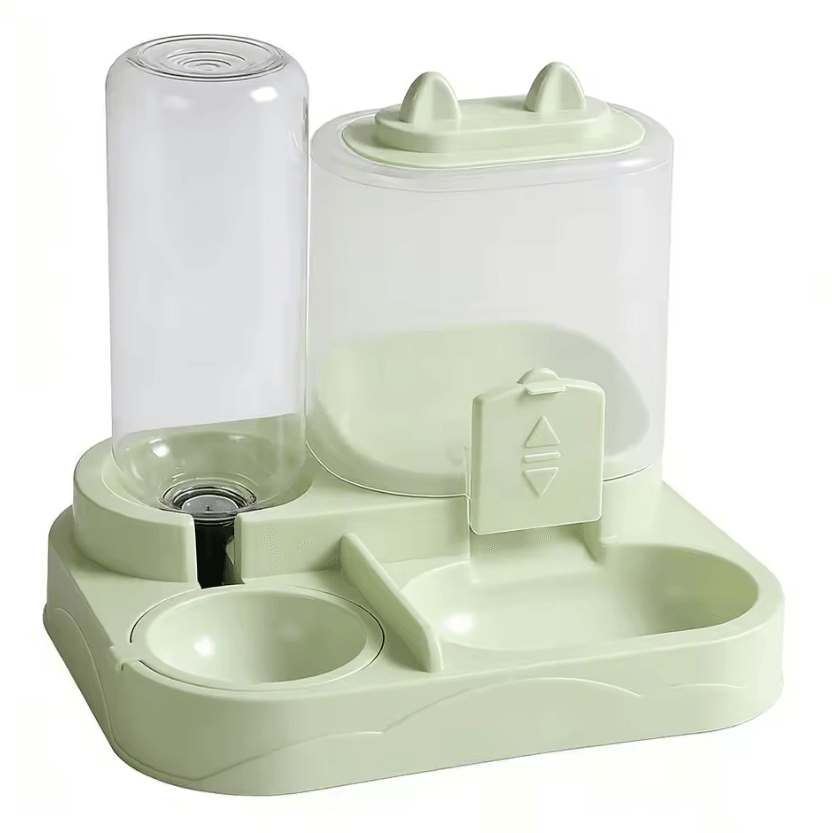 DuoFlow 2-in-1 Automatic Pet Feeder & Water Dispenser for Cats & Small Dogs