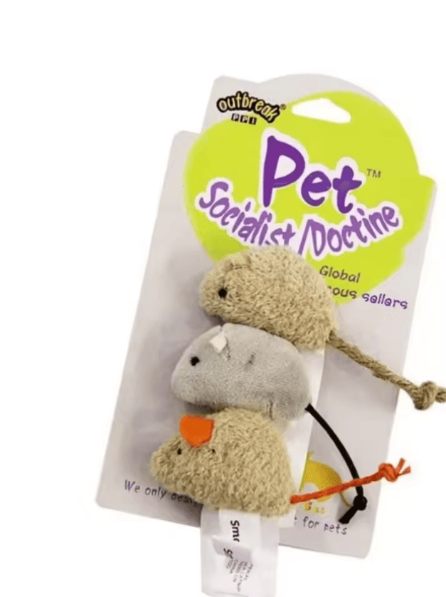 HuntPounce Plush Mouse Cat Toy Set – Interactive Bite-Resistant Mice for Cats & Kittens