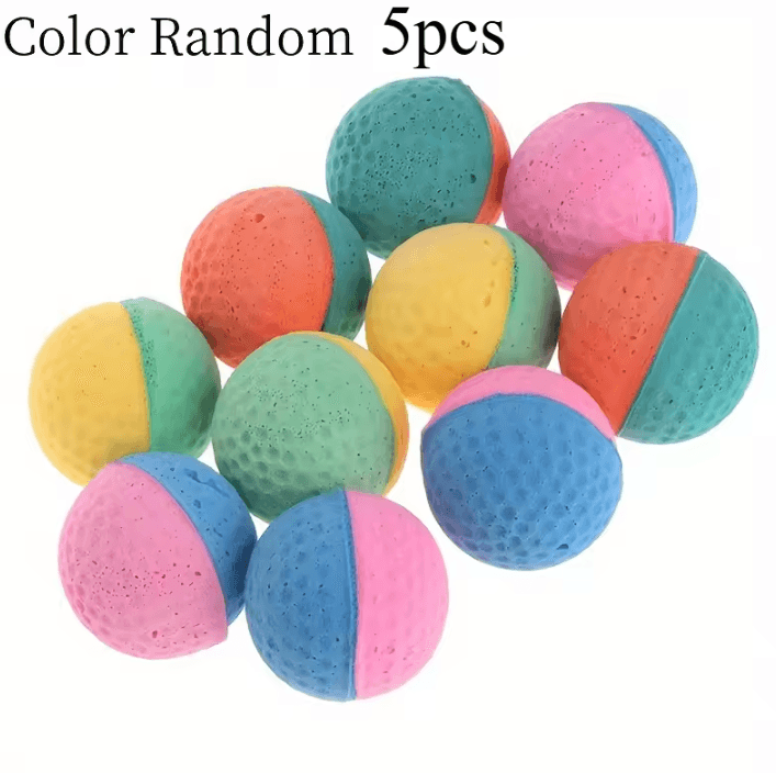 BouncePaws Foam Ball Cat Toys – Soft Interactive Chase Balls for Indoor Cats & Kittens