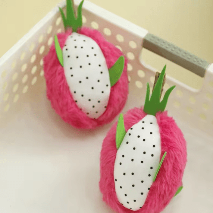 Dragon Fruit Catnip Plush Chew Toy for Cats