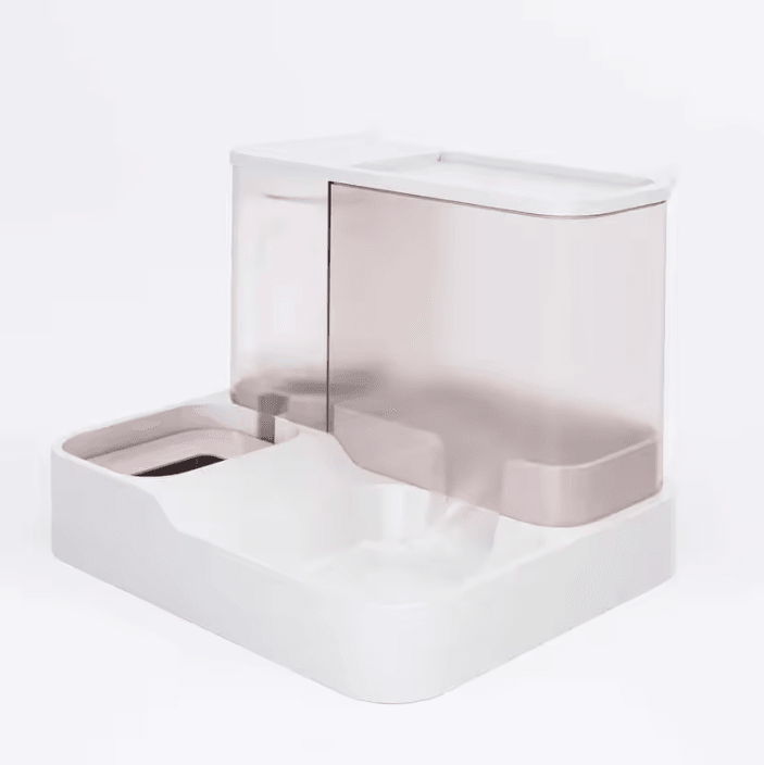 DualFlow 2.2L Automatic Pet Feeder & Water Dispenser