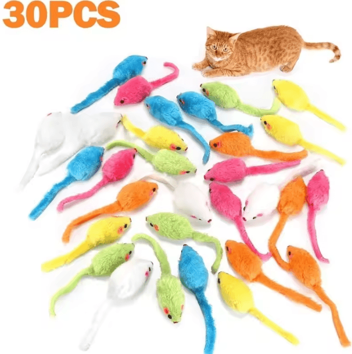 MintMouse Catnip Plush Mouse Toy Set