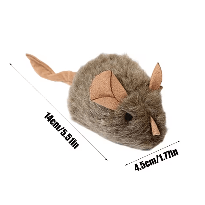 SqueakMouse Plush Cat Toy Set – Interactive Hunting & Chew Companion