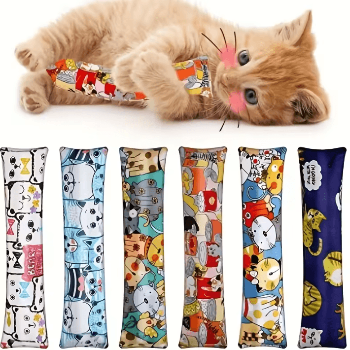 Plush Cat Teaser Wand Toy – Interactive Bite-Resistant Cat Toy for Active Play