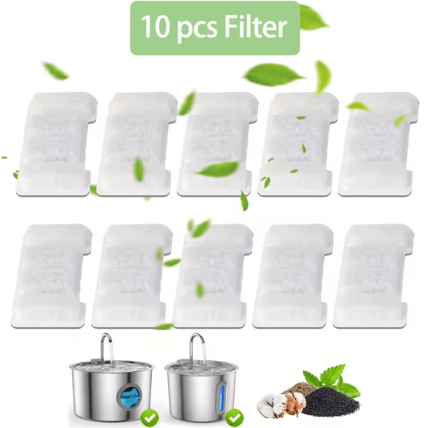 AquaPure Activated Carbon Water Fountain Filter Refills