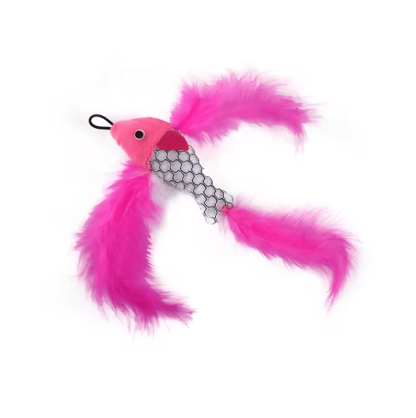 Flying Fish Plush Cat Wand Replacement Toy