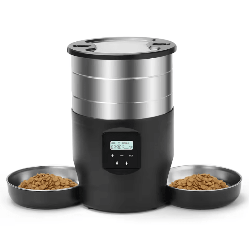SmartServe WiFi Automatic Pet Feeder with Dual Stainless Steel Bowls