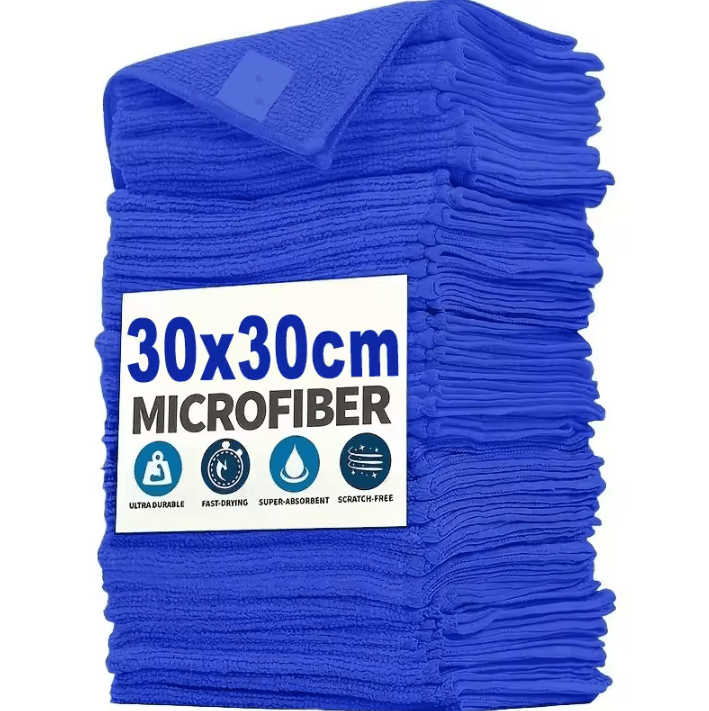 Microfiber Cleaning Towels for Car Detailing and Household Cleaning