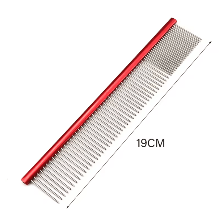 Lightweight Aluminum Pet Grooming Comb Professional Dog Cat Hair Detangling Brush for Puppies and Pets