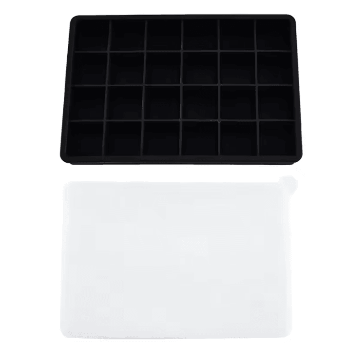 24 Grid Silicone Ice Cube Mold Big Square Ice Cube Tray Mold Ice Cube Maker Non-toxic Durable Bar Pub Wine Ice Blocks Ma