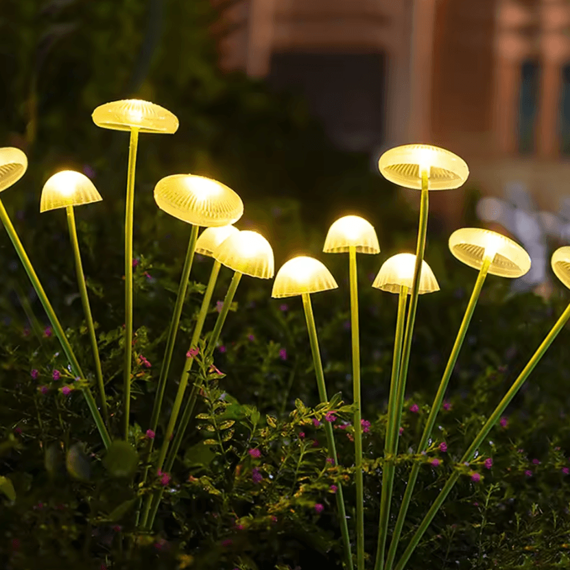 Solar Jellyfish Mushroom Garden Lights – Waterproof Solar Garden Lights for Outdoor Pathway, Lawn & Patio Decor
