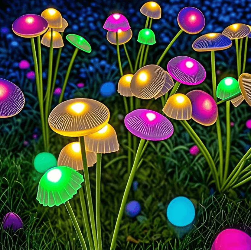 Dual Mode Solar Mushroom Garden Lights – Waterproof Solar Garden Lights for Yard, Patio, Pathway & Landscape Decor