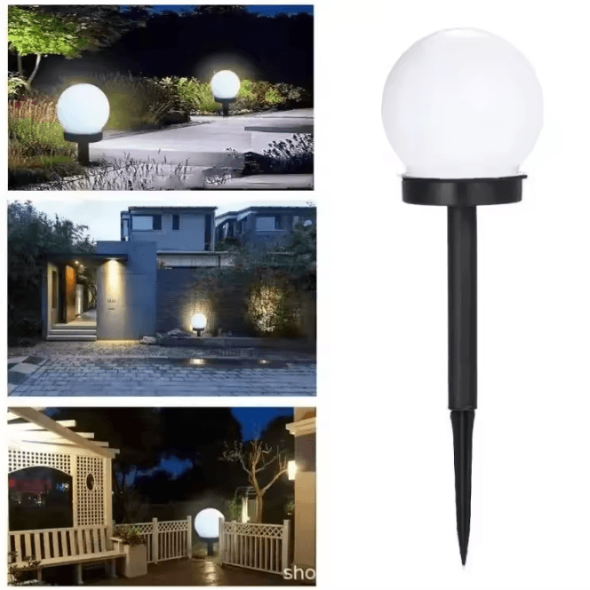 Solar LED Globe Garden Lights – Waterproof Solar Garden Lights for Lawn, Pathway, Yard & Outdoor Landscape