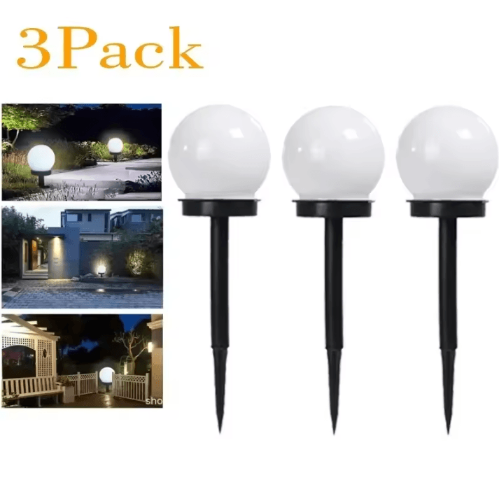 Solar LED Globe Garden Lights – Waterproof Solar Garden Lights for Lawn, Yard, Pathway & Landscape Lighting