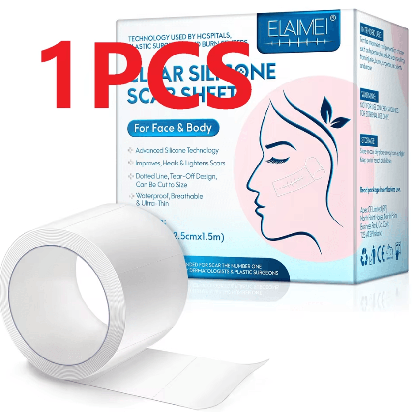Reusable Silicone Scar Tape Roll for Scar Care and Skin Protection