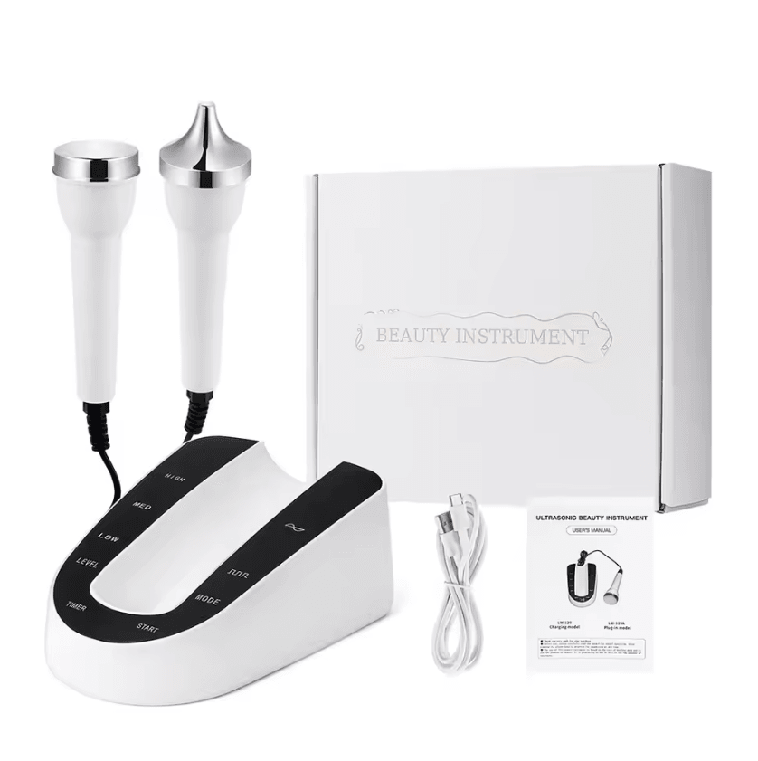 Ultrasonic Facial Skin Care Device High Frequency Face and Eye Massager for Home Spa