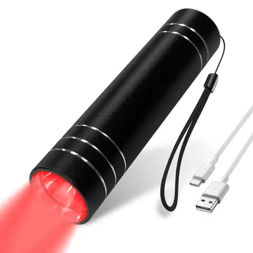 Portable Red Light Therapy Device with Blue LED Light for Targeted Skin and Muscle Care
