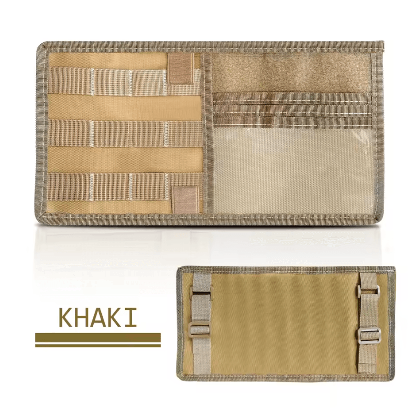 Tactical Car Sun Visor Organizer with MOLLE Storage Pouch