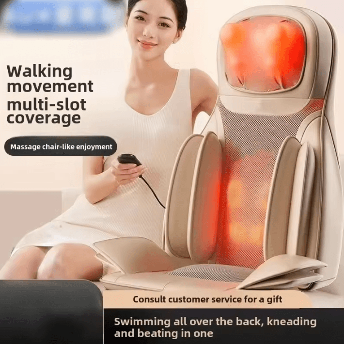 3D Massage Chair Cushion with Heat – Full Body Back Massager for Neck, Lumbar & Cervical Support
