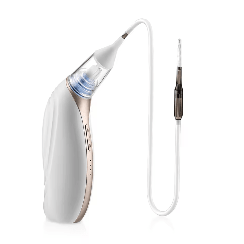 Rechargeable Electric Nasal Aspirator & Ear Cleaner Kit – 2-in-1 Baby Nasal Aspirator with 3 Suction Levels for Kids & A