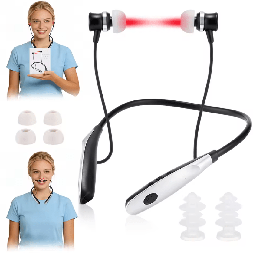 2-in-1 LED Nasal Care Device – Rechargeable Nasal & Ear Light Therapy Device with Neck-Hanging Design