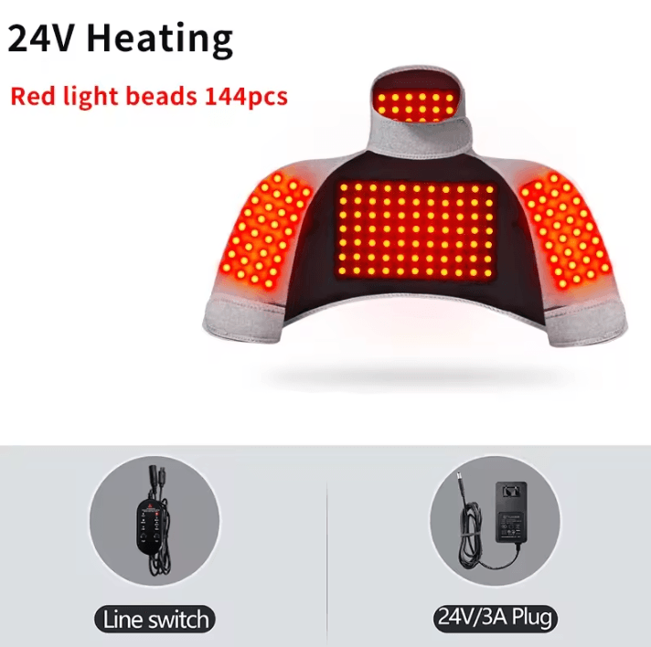 Heated Neck & Shoulder Massager – Electric Heating Shawl with Heat & Vibration for Upper Back Comfort