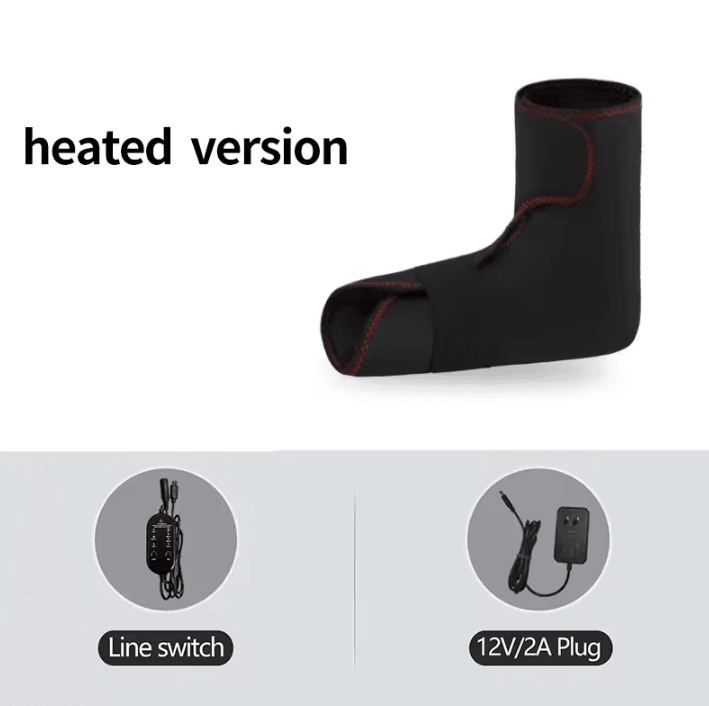 Heated Foot Wrap Massager – Electric Foot Heating Pad with Heat & Vibration for Foot, Ankle & Heel Comfort