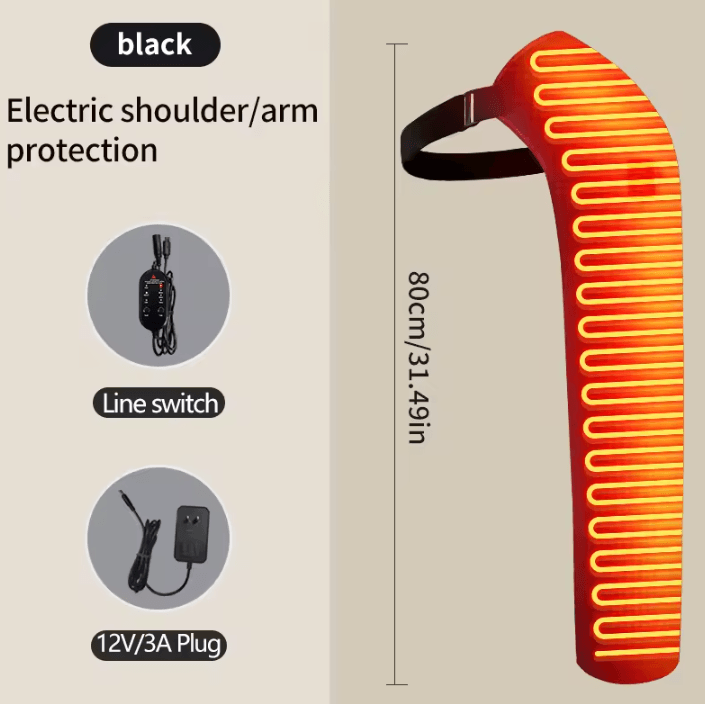 Heated Arm Wrap Massager – Electric Arm Heating Pad with Heat & Vibration for Shoulder, Elbow & Wrist Comfort