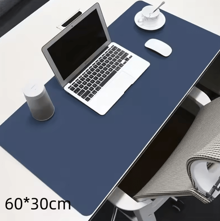 Large PU Leather Desk Mat – Waterproof Office Desk Protector & Extended Mouse Pad