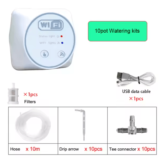 Smart WiFi Drip Irrigation System Mobile App Garden Watering Kit