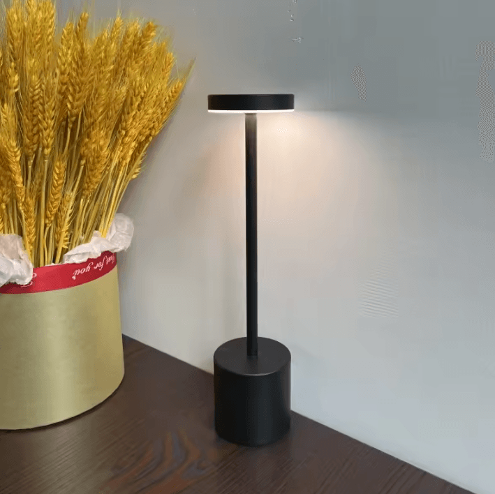 Portable Aluminum LED Table Lamp USB Rechargeable Cordless Dimmable Light