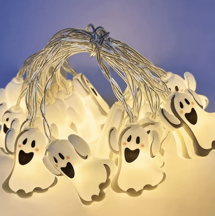 Halloween LED String Lights – Pumpkin Ghost String Lights for Indoor & Outdoor Party Decor