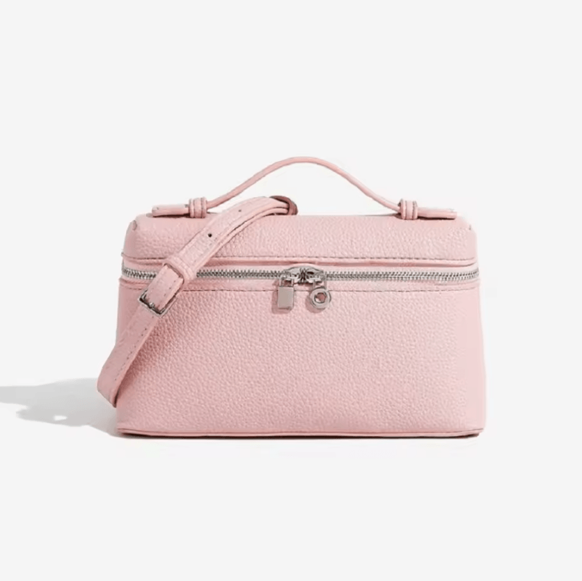 Women's Lychee Grain Mini Shoulder Bag - Elegant Crossbody Box Handbag