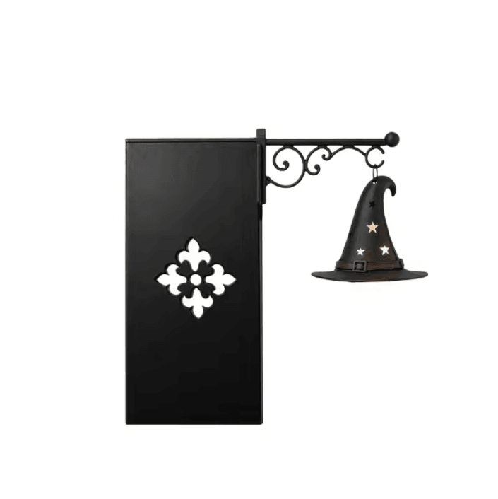 Vintage Halloween Bookend Lamp - Warm LED Bookshelf Light