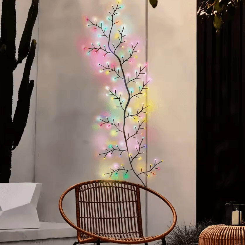 96 LED Solar Willow Vine Lights - Waterproof Outdoor Garden String Lights