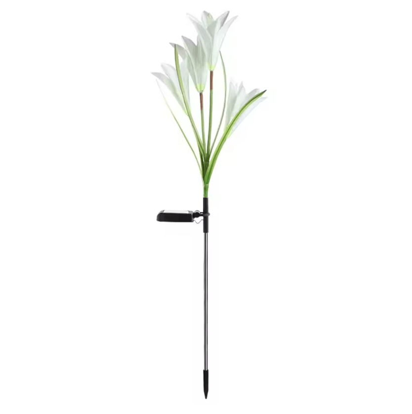 7 Color Changing Solar Lily Flower Lights - Waterproof Garden Pathway Decor