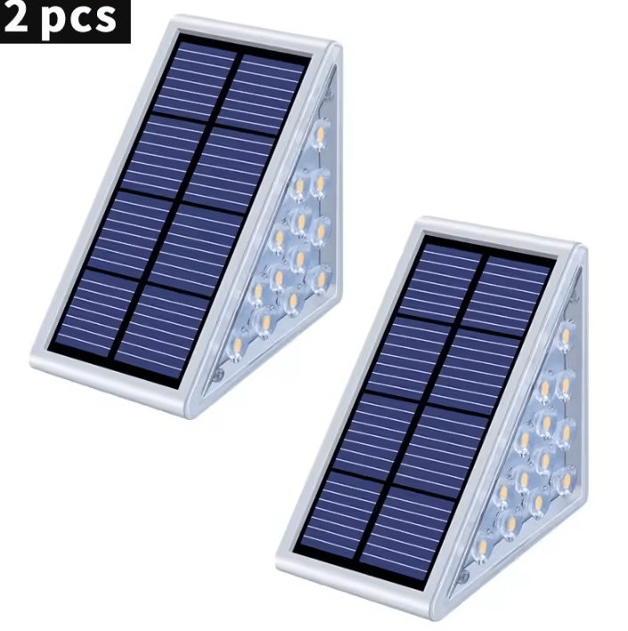 IP67 Solar LED Step Light - Anti-Theft Outdoor Stair and Deck Lamp