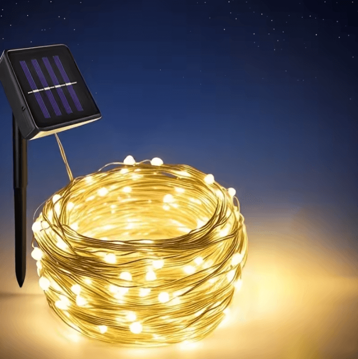 7M-32M Solar Fairy String Lights - Waterproof Outdoor Garden Garland