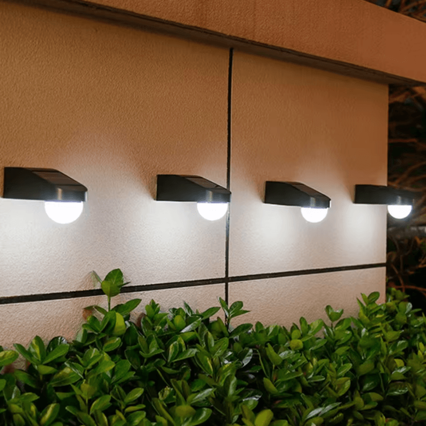 IP65 Solar Fence Lights - Dusk to Dawn Outdoor Deck and Step Lights