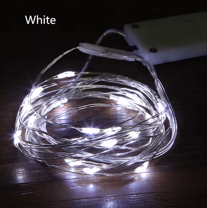 2M 20 LED Battery Operated Copper Wire Fairy String Lights