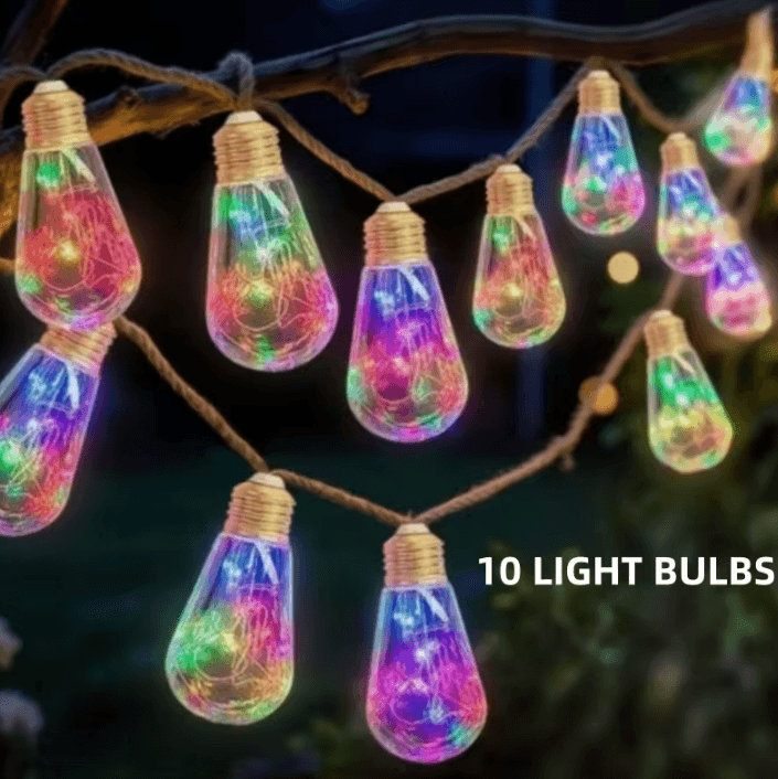 Solar Outdoor String Lights with 8 Lighting Modes