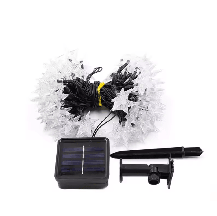Solar LED Star String Lights for Outdoor Garden Decor