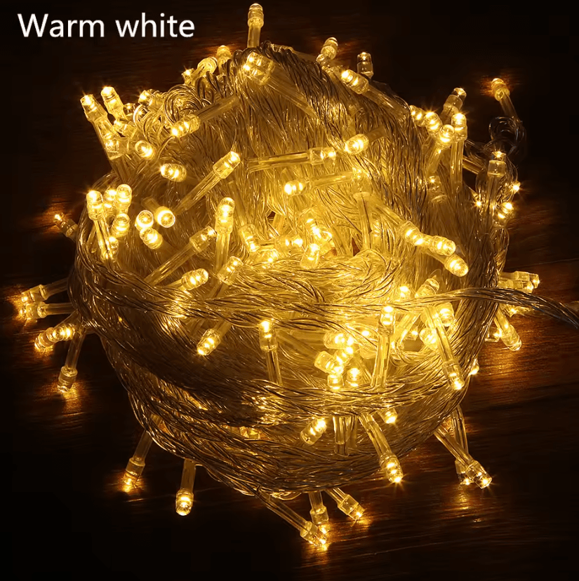 Outdoor LED Christmas String Lights with EU US Plug