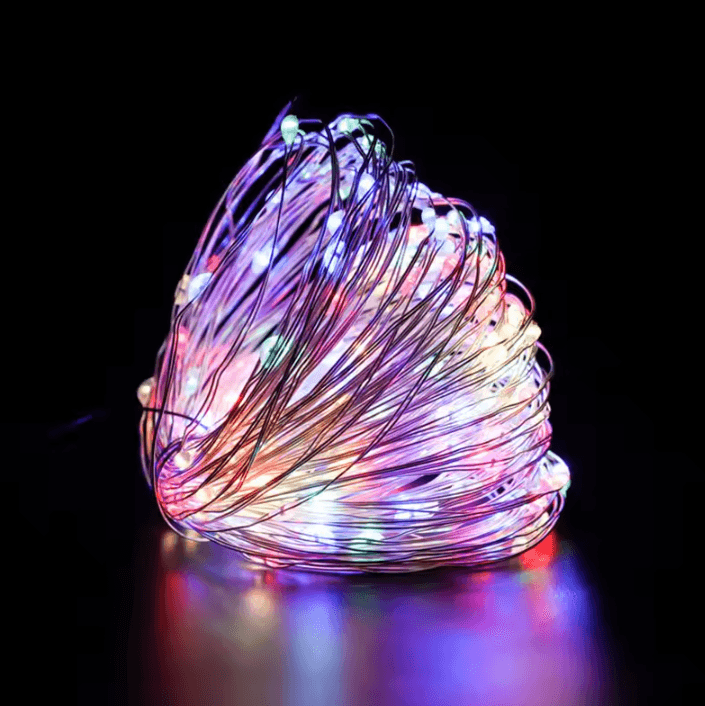 10 Pack 2M Copper Wire LED Fairy Lights with Batteries
