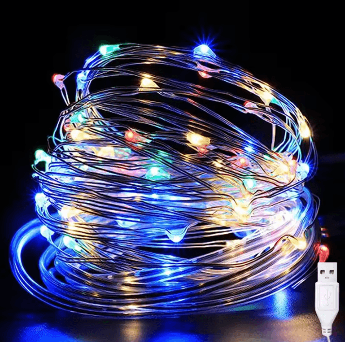 USB Copper Wire Fairy Lights for Christmas and Party Decor